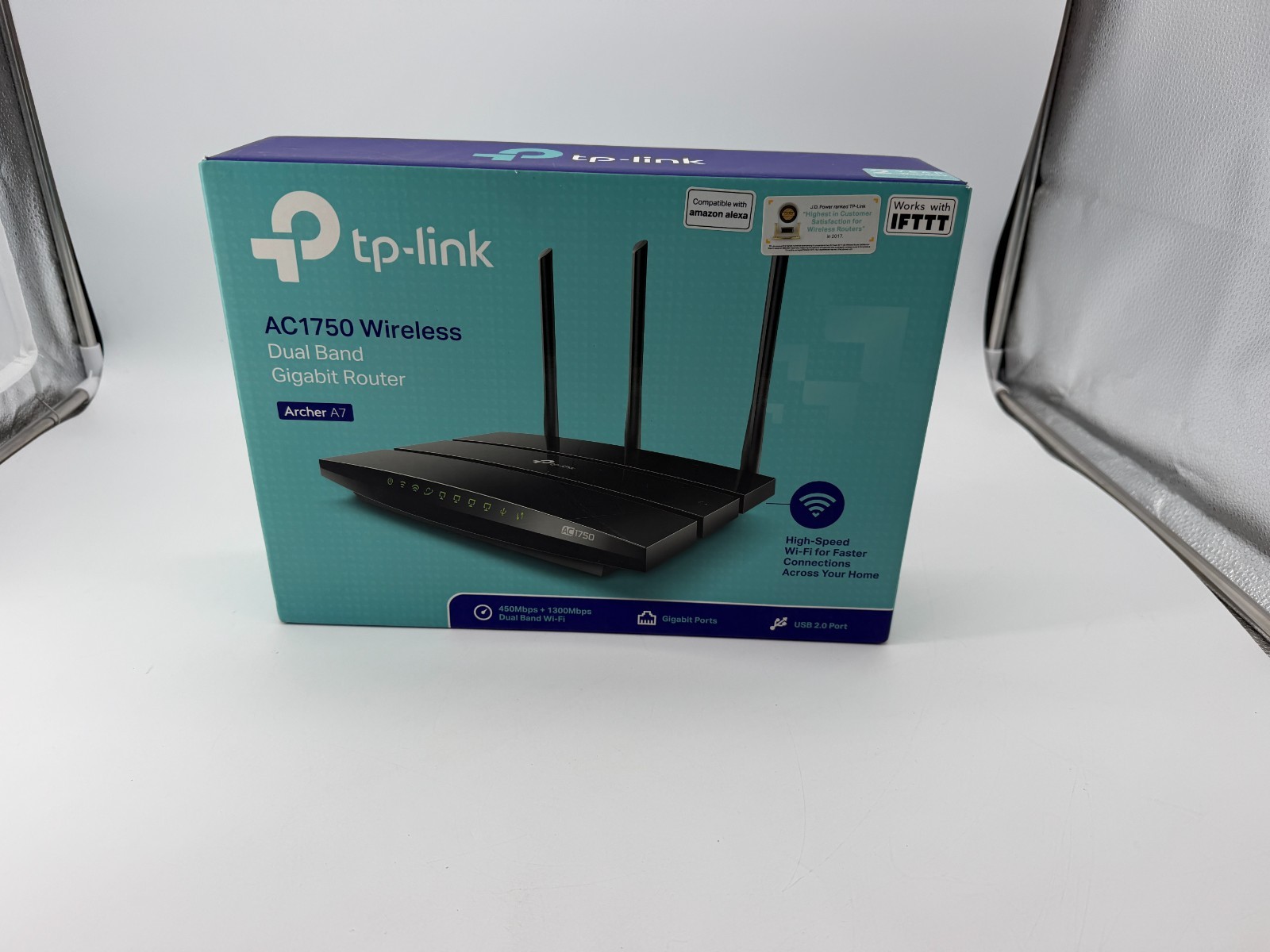 TP-Link Archer A7 AC1750 Dual-Band Mesh Wi-Fi Router Gigabit USB VPN Black