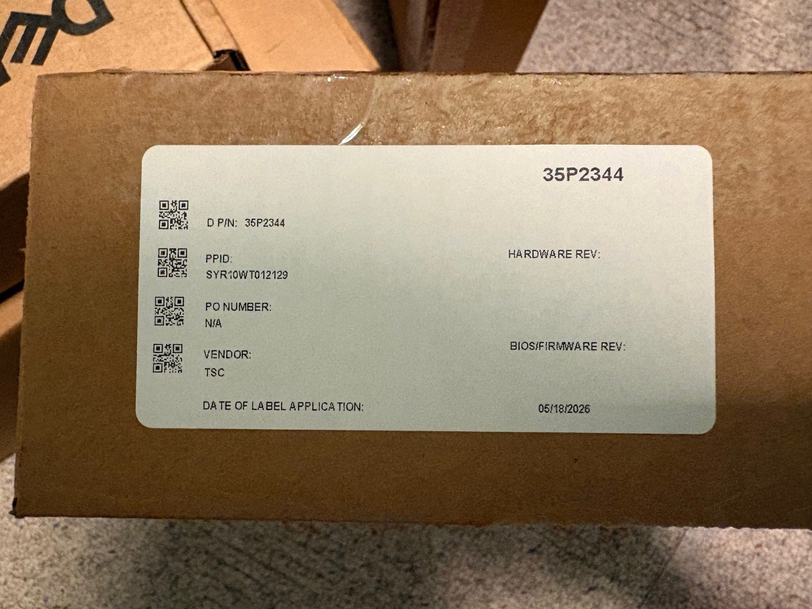 IBM 35P2344 LTO6 3TB/6.24TB SAS SCALAR MODULE for i40/i80 LTO-6