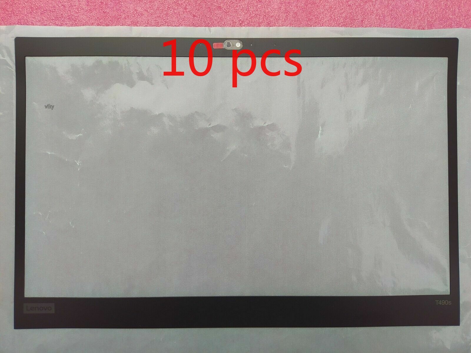 10pcs New/Orig Lenovo ThinkPad T490S LCD Front Bezel Sheet Sticker IR 02HM517