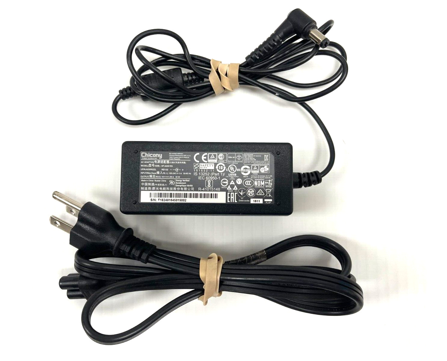 Genuine Chicony 30W HP-A0301R3 19V 1.58A Laptop Adapter Charger 5.5mm