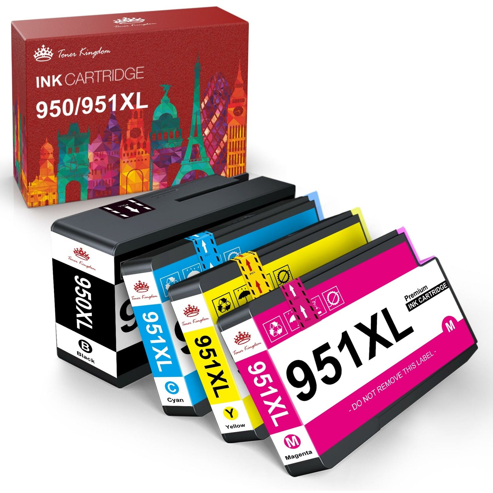 950XL 951XL Ink Cartridge for HP Officejet Pro 8610 8615 8620 8625 8630 8600 Lot