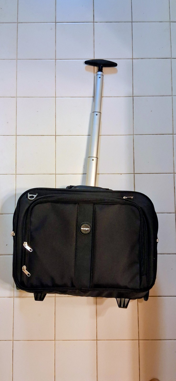 Kensington Contour 17" Rolling Laptop Bag Trolley Case Blk Nylon Business Travel