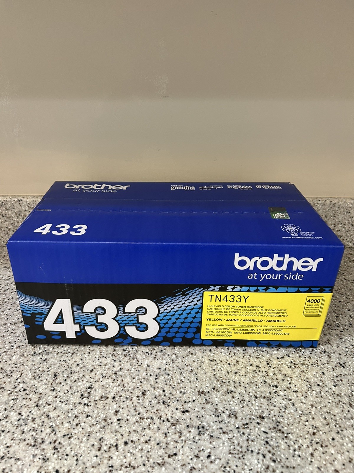 Brother TN433Y High Yield Yellow Toner Cartridge