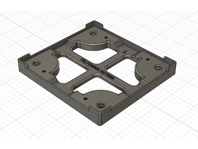 Teltonika RUT950 RUT955 4G Dual Sim Router Wall Mount Support Bracket Holder BLK