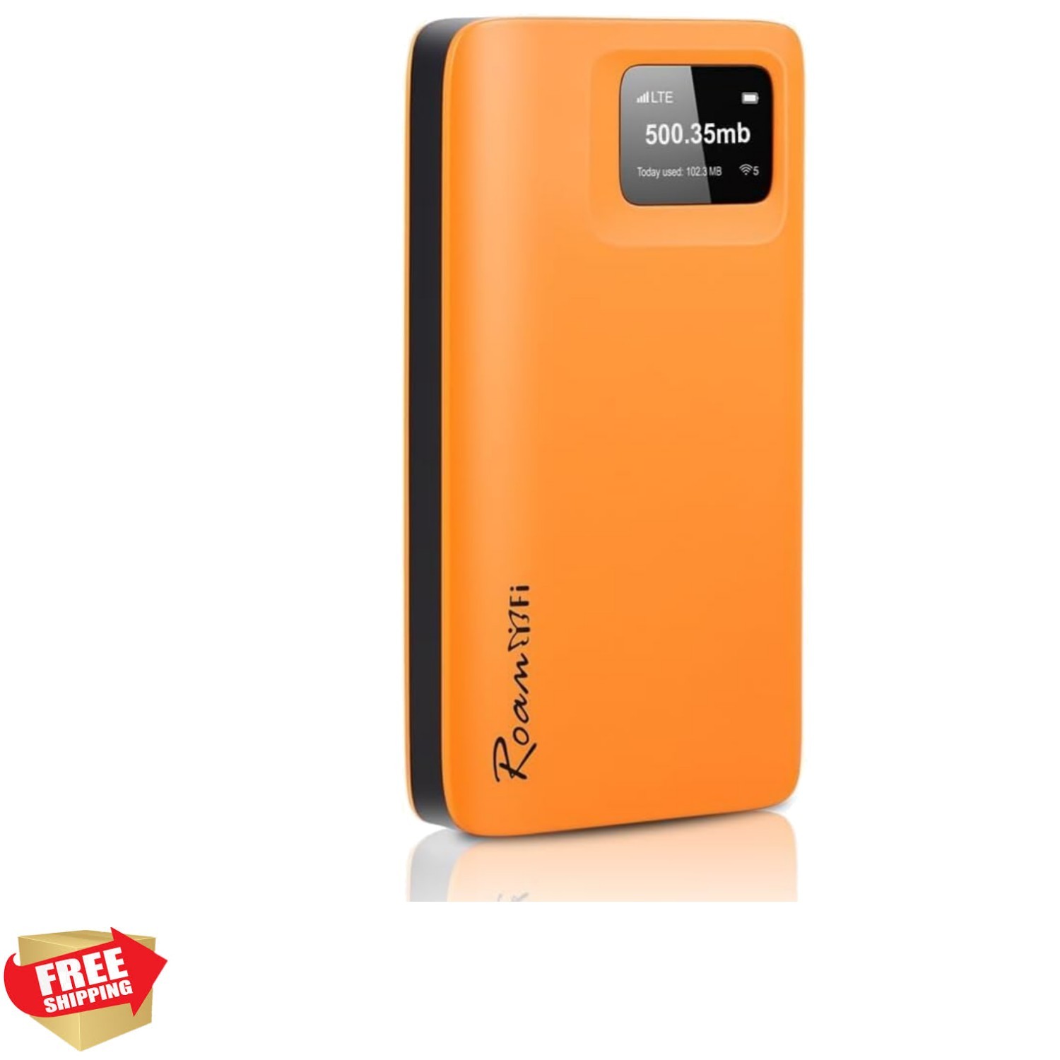 RoamWiFi 4G Portable Hotspot - 10GB Local Data, 1GB Global, 30 Days, 10 Devices