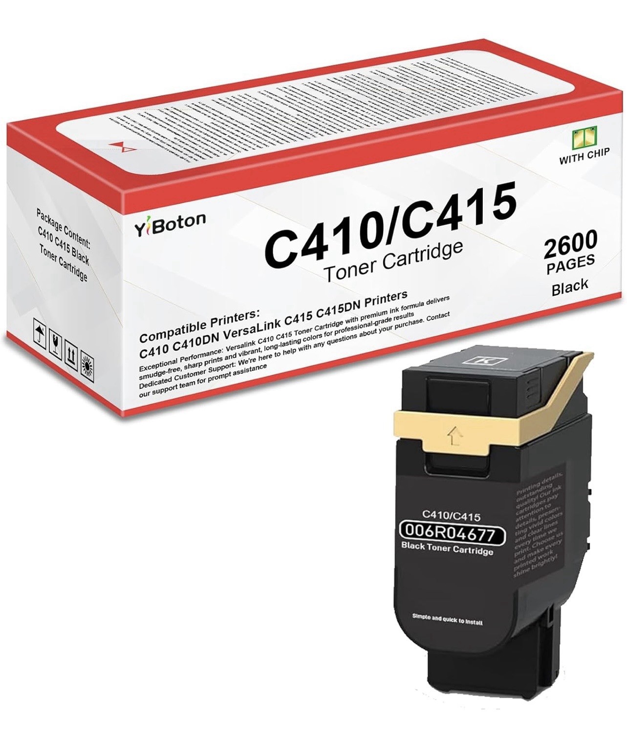 006R04677 Black Toner Cartridge Compatible Replacement for C410 C415 Printers