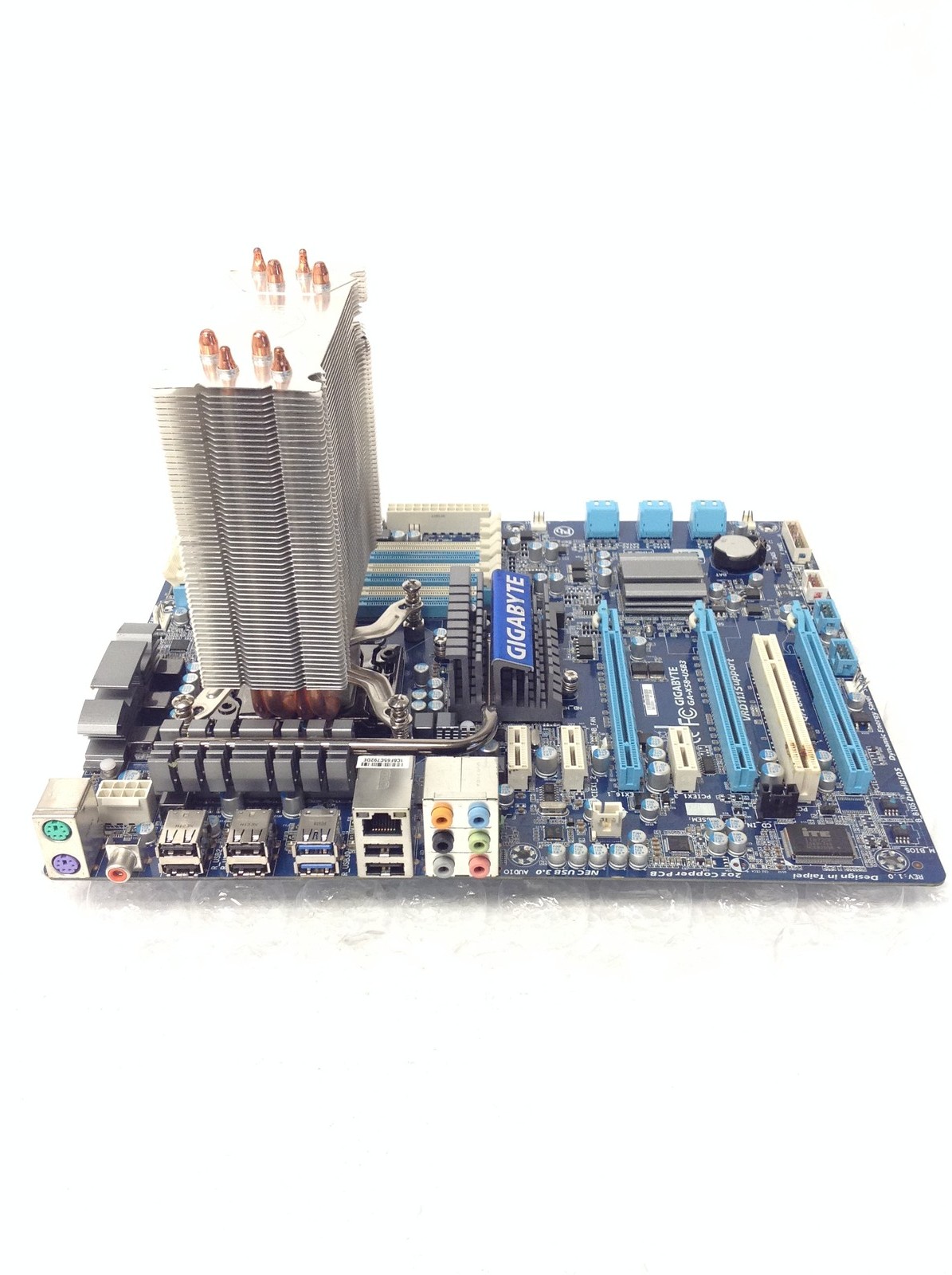 Gigabyte GA-X58-USB3 ATX Motherboard w/ Intel Xeon E5540, Heatsink, No RAM