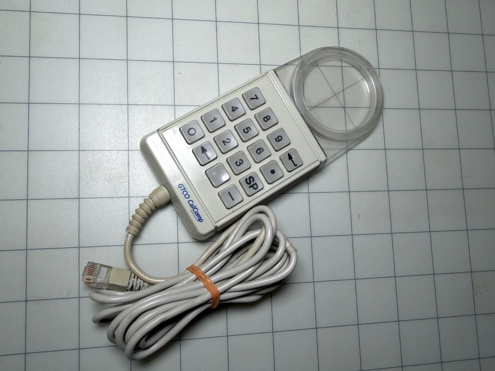 GTCO CalComp Cursor Corded 16 Button For Roll Up Digitizers 11-00305-05 Mouse