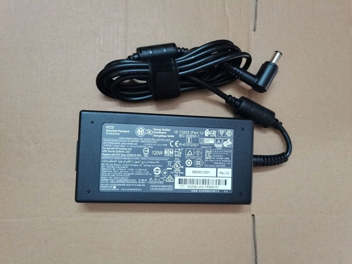 Original 19.5V 6.15A 858016-001 For HP ProOne 400 G1 G2 NEW Slim 120W AC Adapter