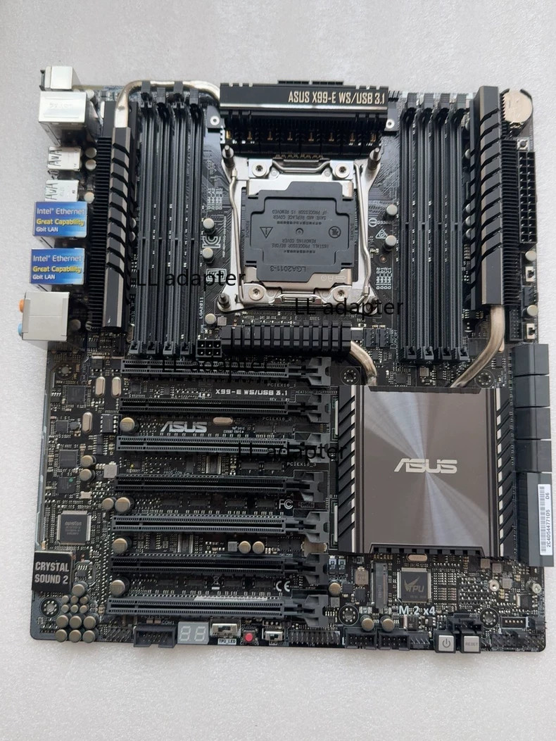 Asus x99-e ws/usb3.1 motherboard lga2011-v3 ATX ddr4 and I/O shield DDR4 XMP SLI