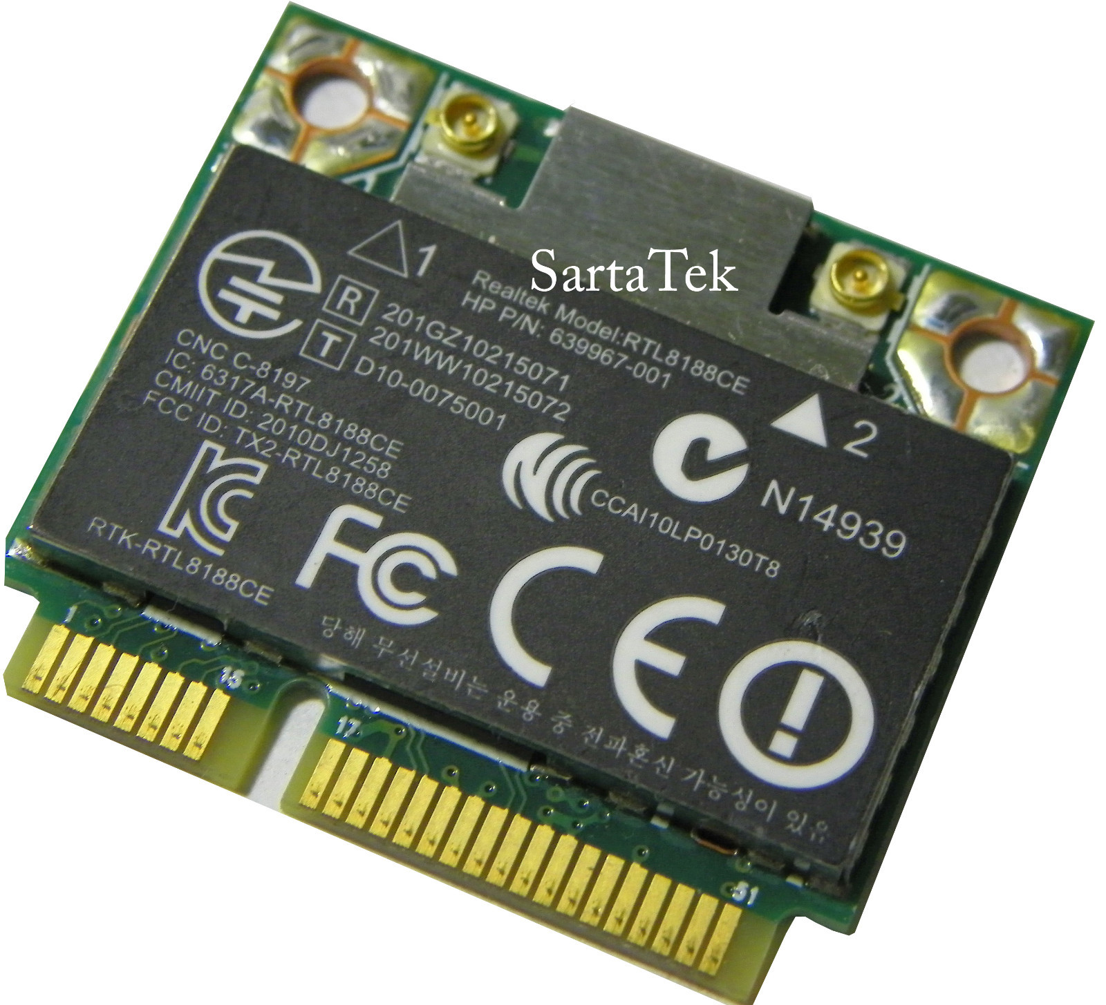 New OEM HP P/N 640926-001 Realtek RTL8188CE b/g/n Wireless PCIe Half WN6606LH