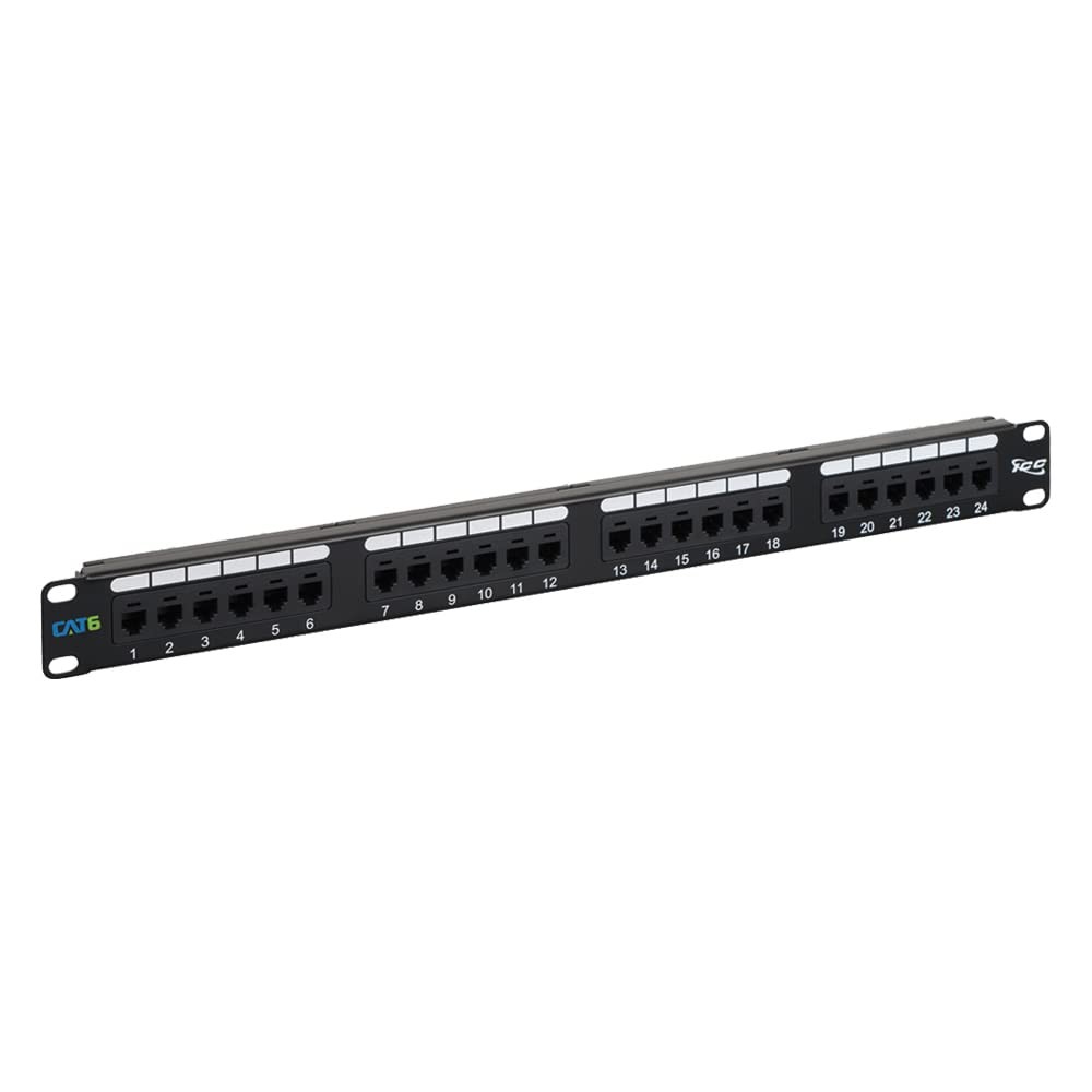 ICC CAT6 Patch Panel UL Listed & PoE++ Rated Gigabit Applications Rackmount 24