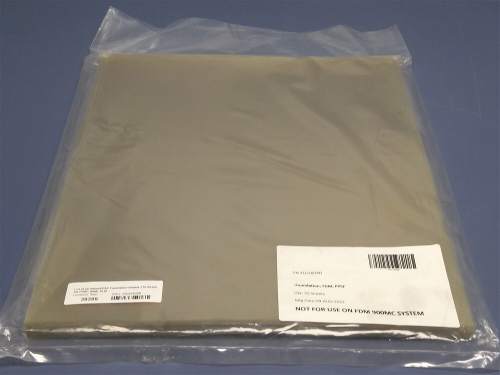 Lot of 20 Ultem/PPSF Fountation Sheets 310-00300 for PPSF, 9058, 1010