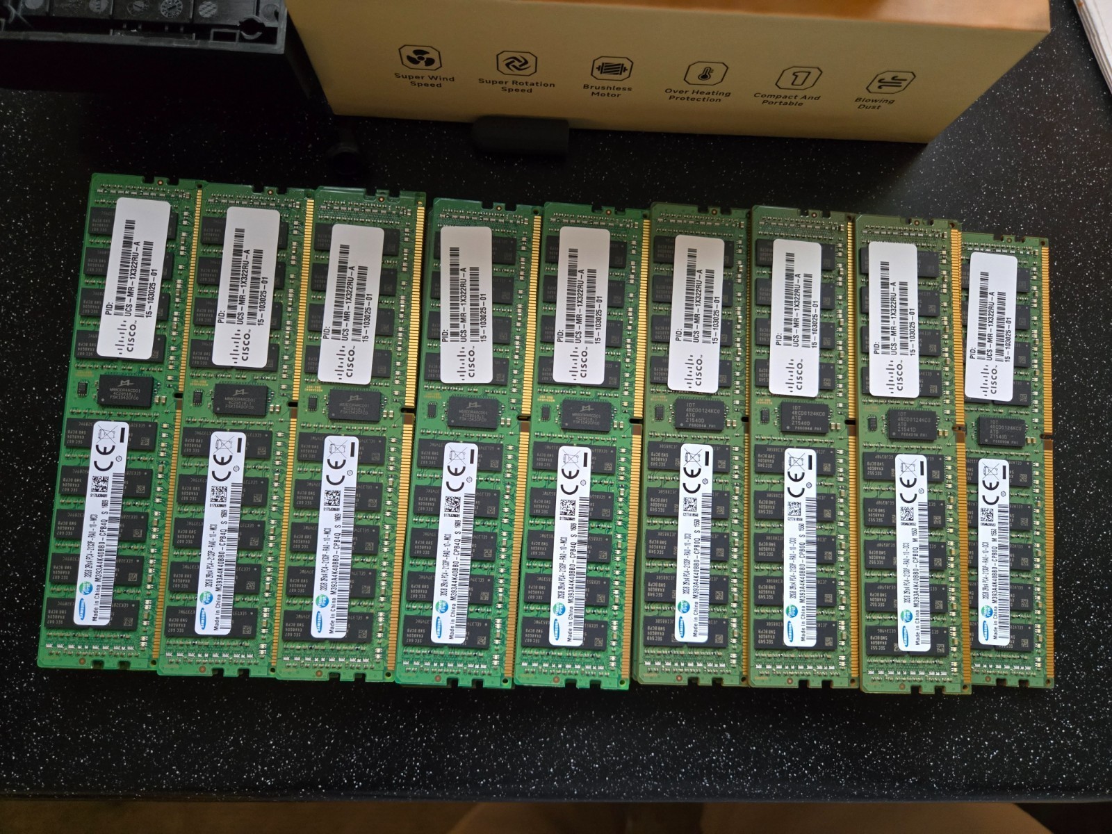 Lot of 20 Cisco UCS-MR-1X322RU-A CISCO 32GB (1X32GB) 2RX4 PC4-2133P