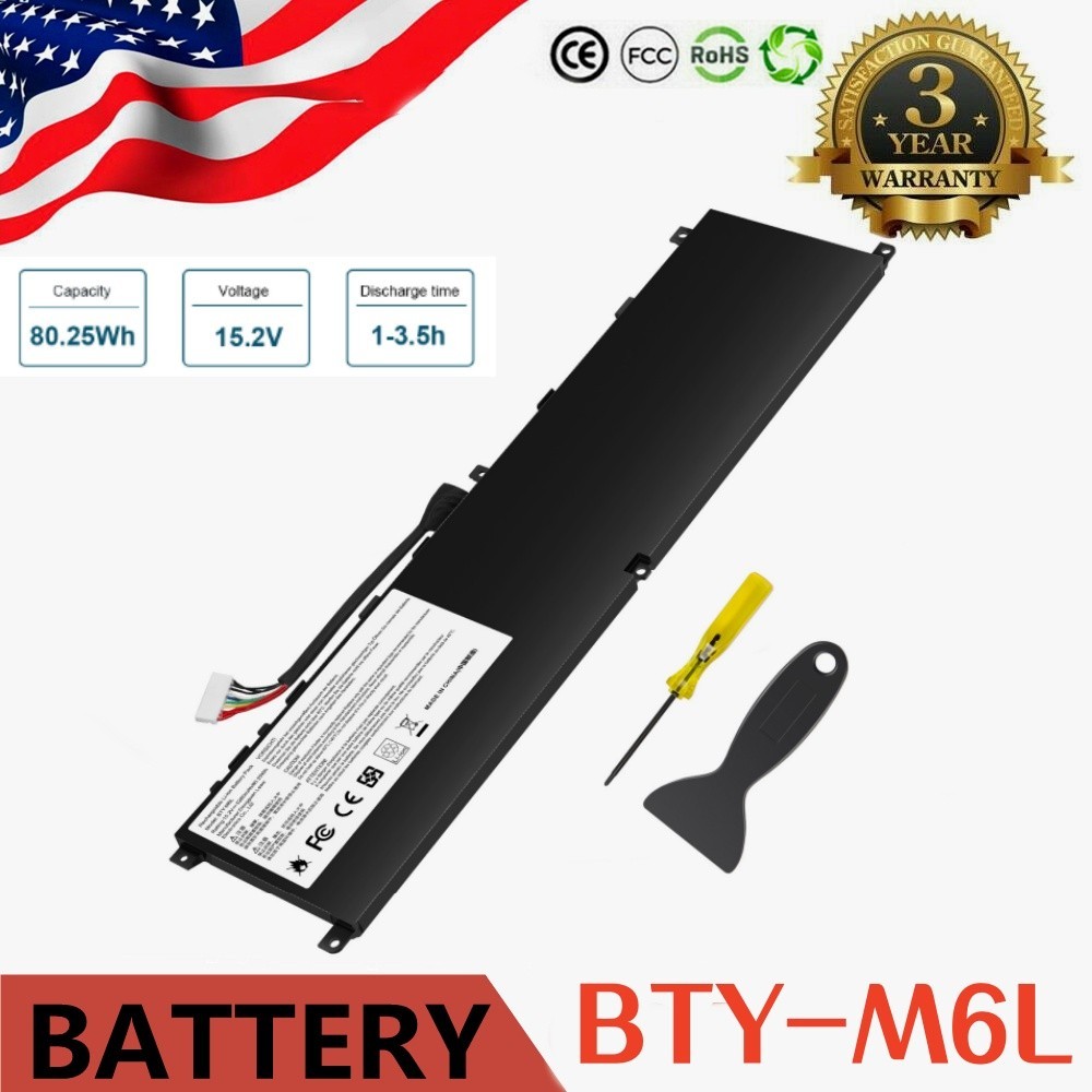 Battery BTY-M6L For MSI GS65 P65 P75 P63 GS75 MS-16Q2 GE63 GS60 PS42 PS63 WS65