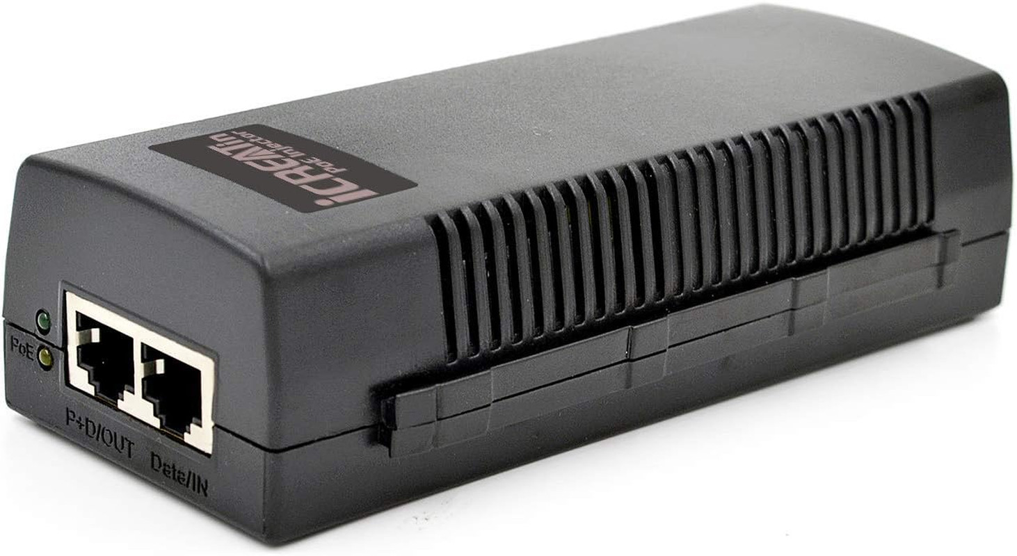 Gigabit Ultra Poe+ Injector Adapter W/ 60W Power over Ethernet for 802
