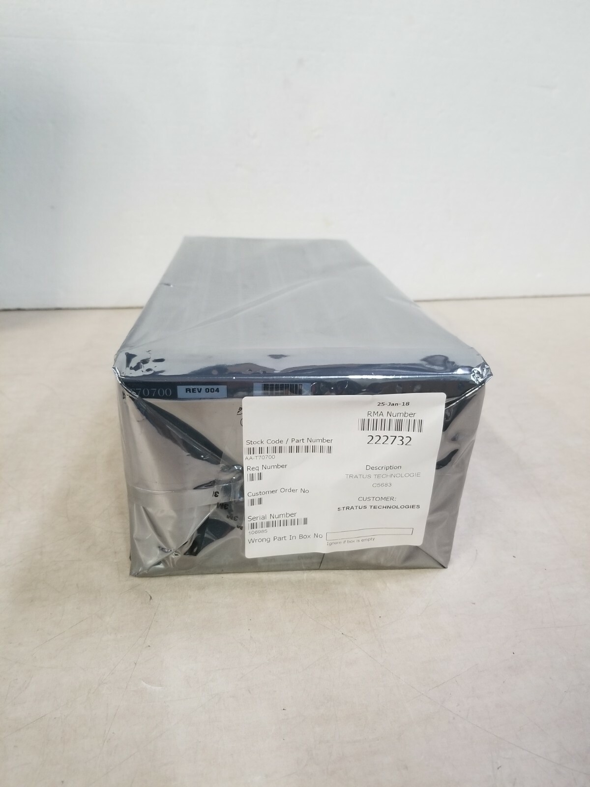 STRATUS CONTIN600/800/1200 TP (AA-T70700) AS IS FOR PARTS