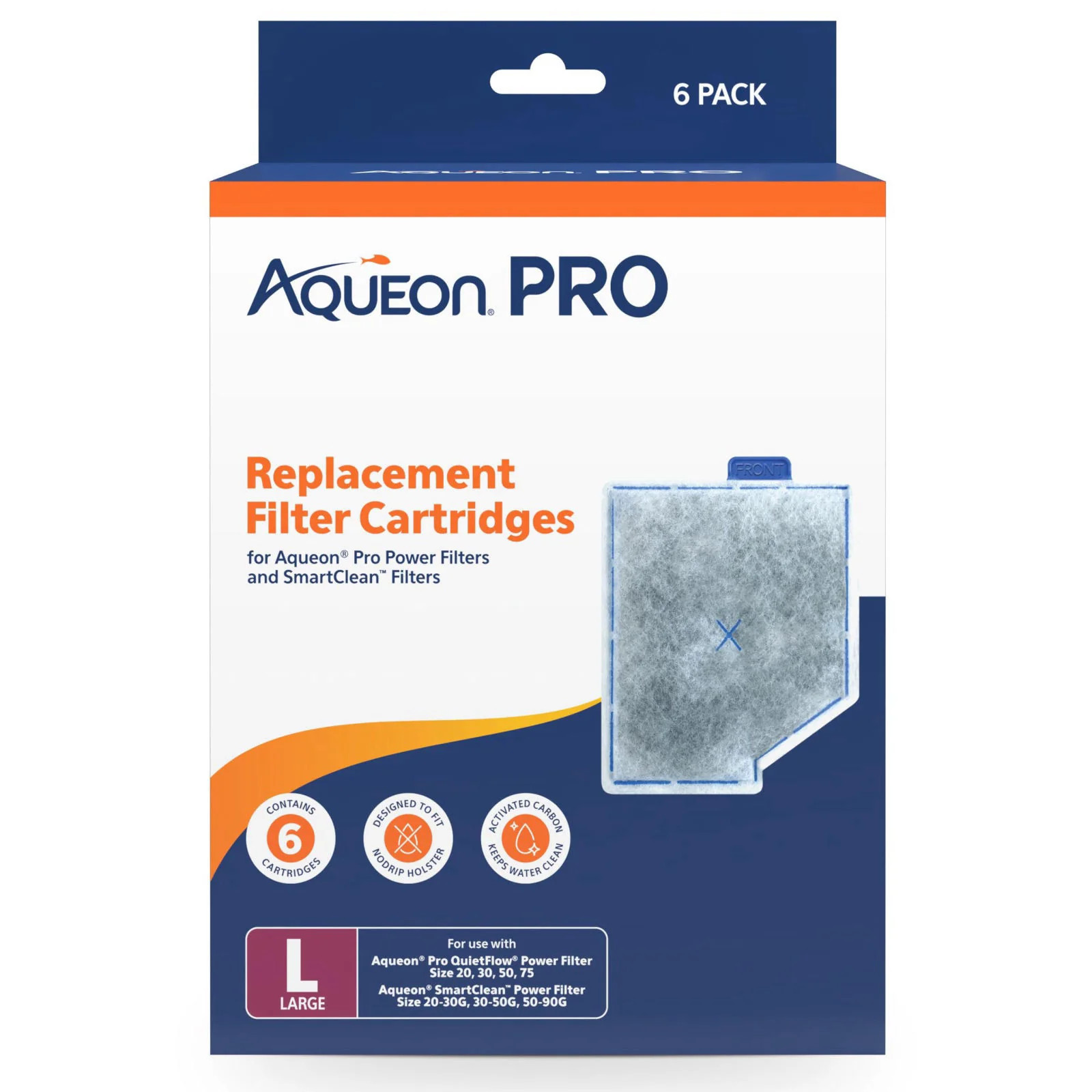 Aqueon PRO Genuine Replacement Filter Cartridges Large 6