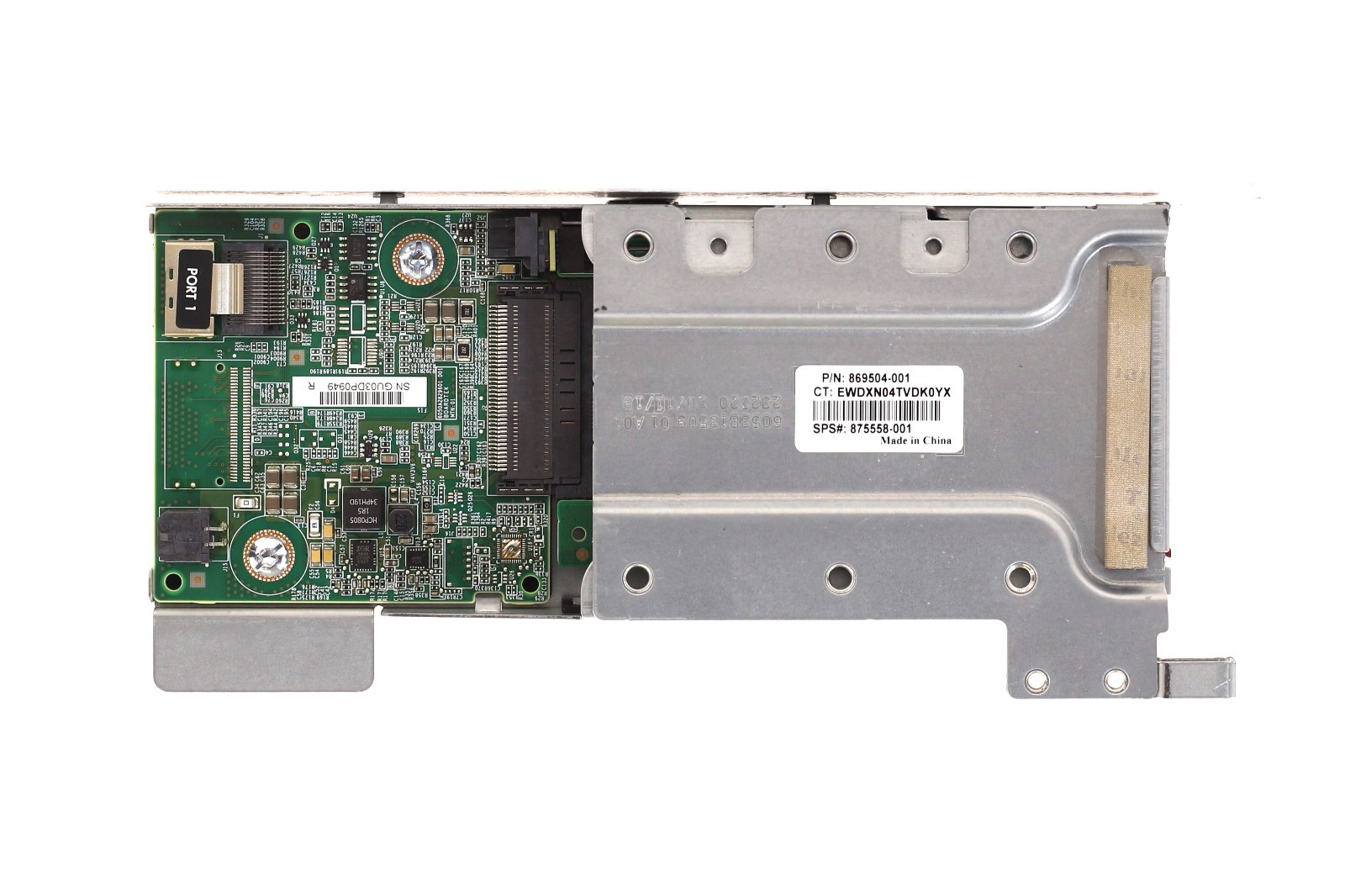 HP ProLiant DL360 Gen10 Rear SATA Backplane Kit with Cage P/N: 875558-001 Tested