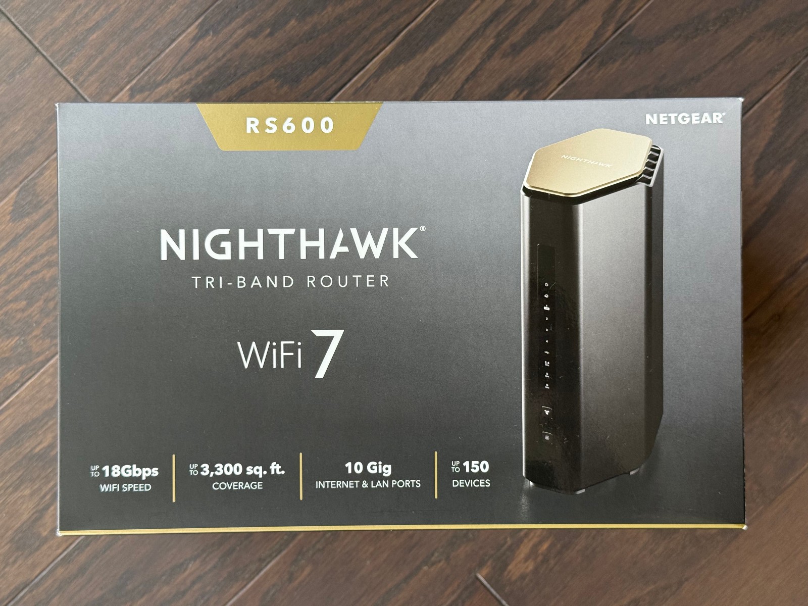 NETGEAR Nighthawk RS600-100NAS 18Gbps Tri-Band WiFi 7 Router – BE18000