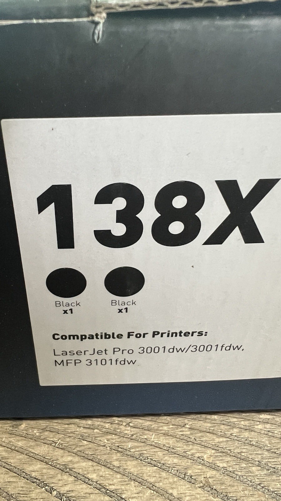 138X Black Toner Cartridge Pro 3101fdw 3101sdw 3001dw Toner,Compatible