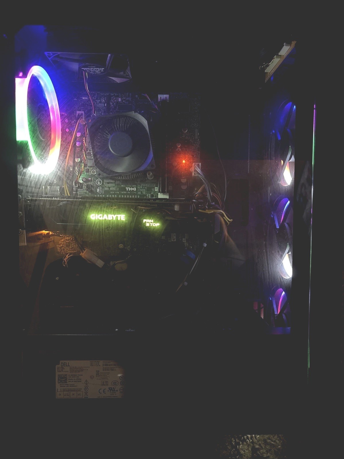 Gaming PC Setup with gaming mic  