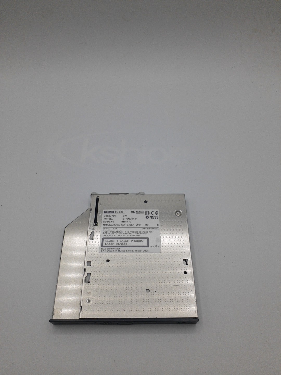 Teac DV-28E 1977067B-34 Model -B34 DVD Drive Black Bezel