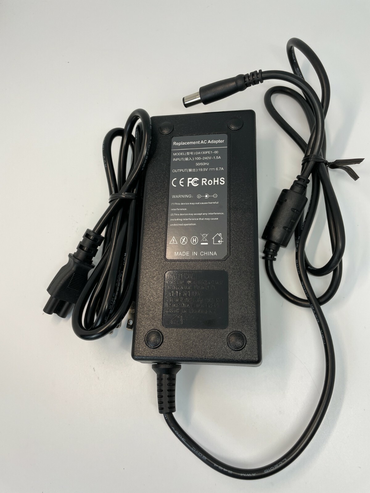 DENAQ 130W 19.5V 6.7A 7.4mm-5.0mm AC Adapter DELL Precision XPS Inspiron laptops