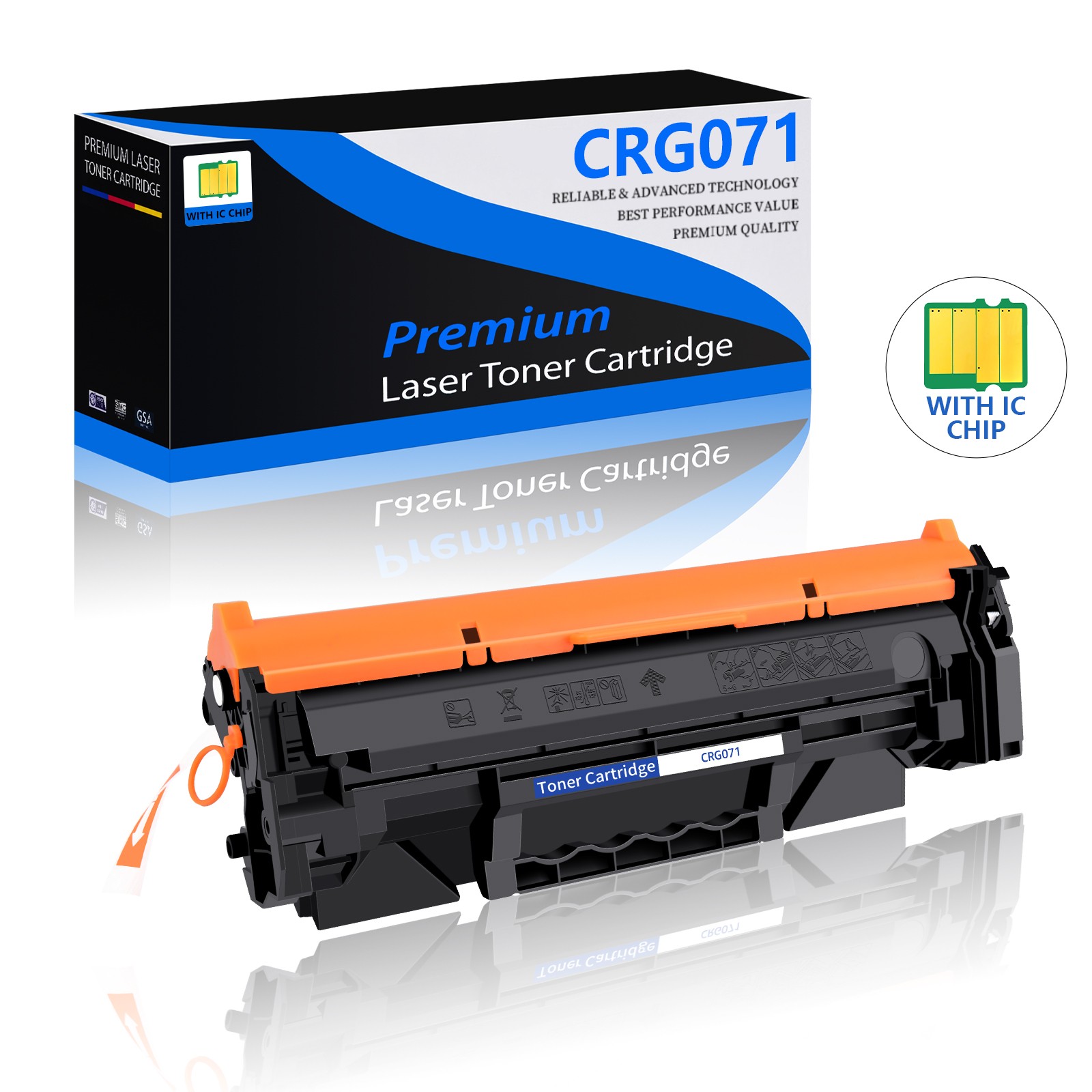 1PK CRG-071 071 Toner Cartridges with CHIP for Canon ImageCLASS LBP122dw MF273dw