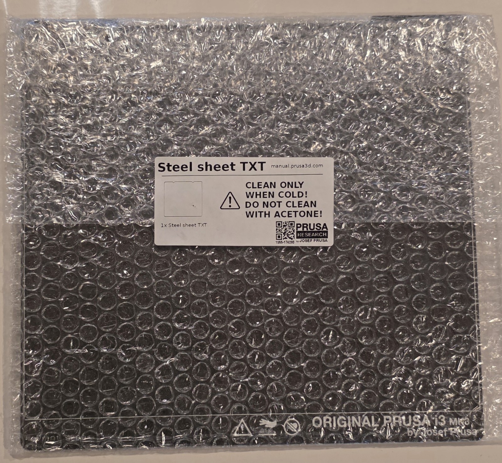 Original Prusa Spring Steel Sheet Textured PEI MK2 MK3 MK4 Core One 3D Printers