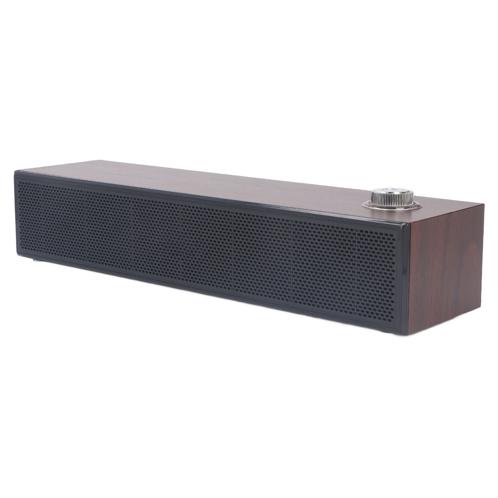 Wooden Computer Speakers Desktop HiFi Stereo Sound AUX In Wired US IHVM