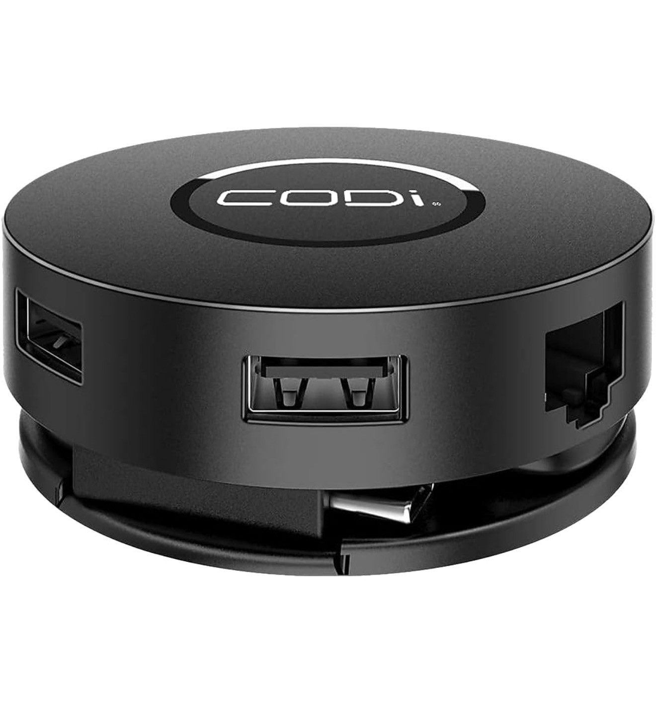 CODi 7 Port USB-C Mini Docking Station Black 