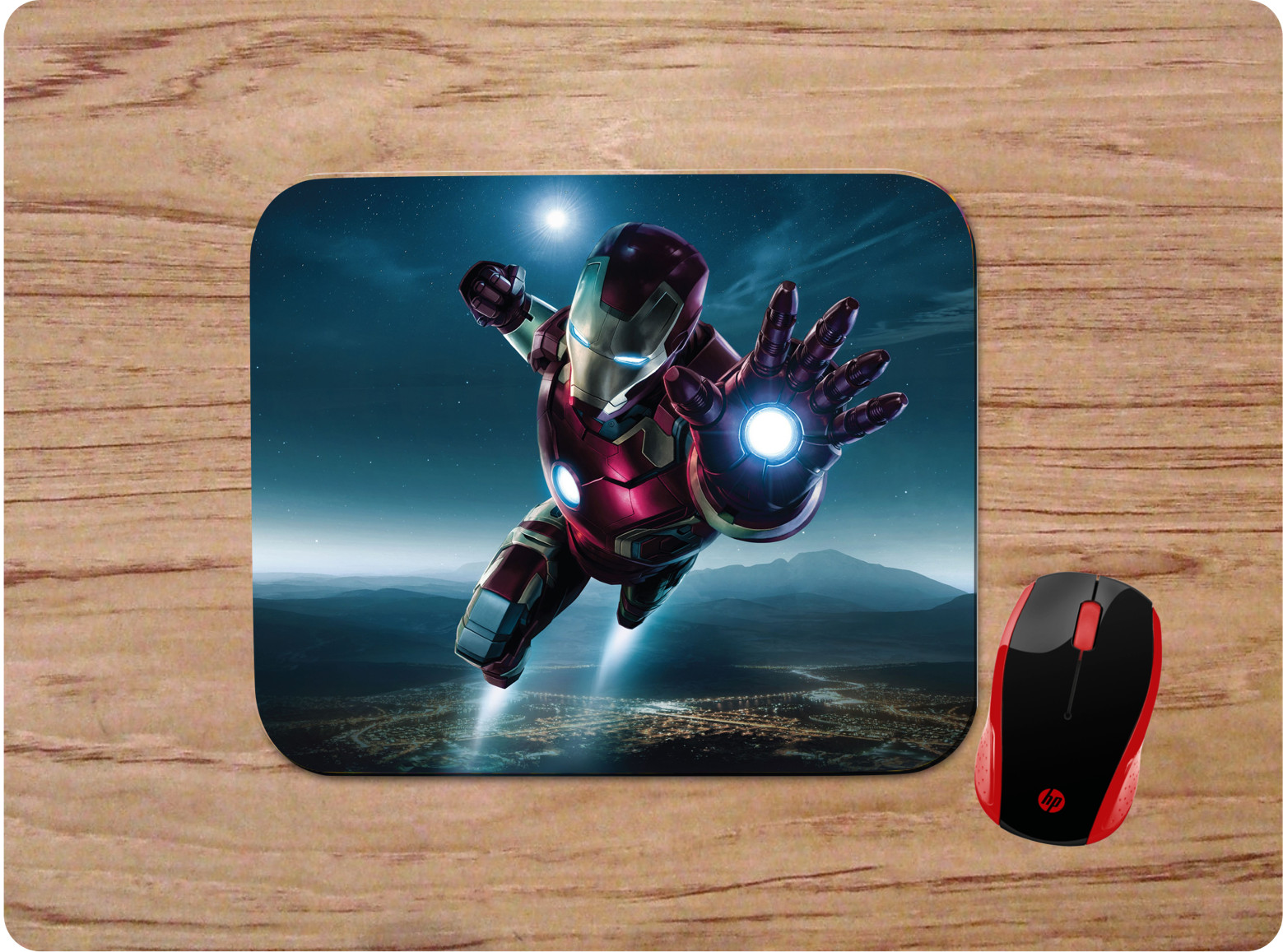 IRON MAN DESIGN CUSTOM MOUSEPAD DESK MAT OFFICE GIFT 