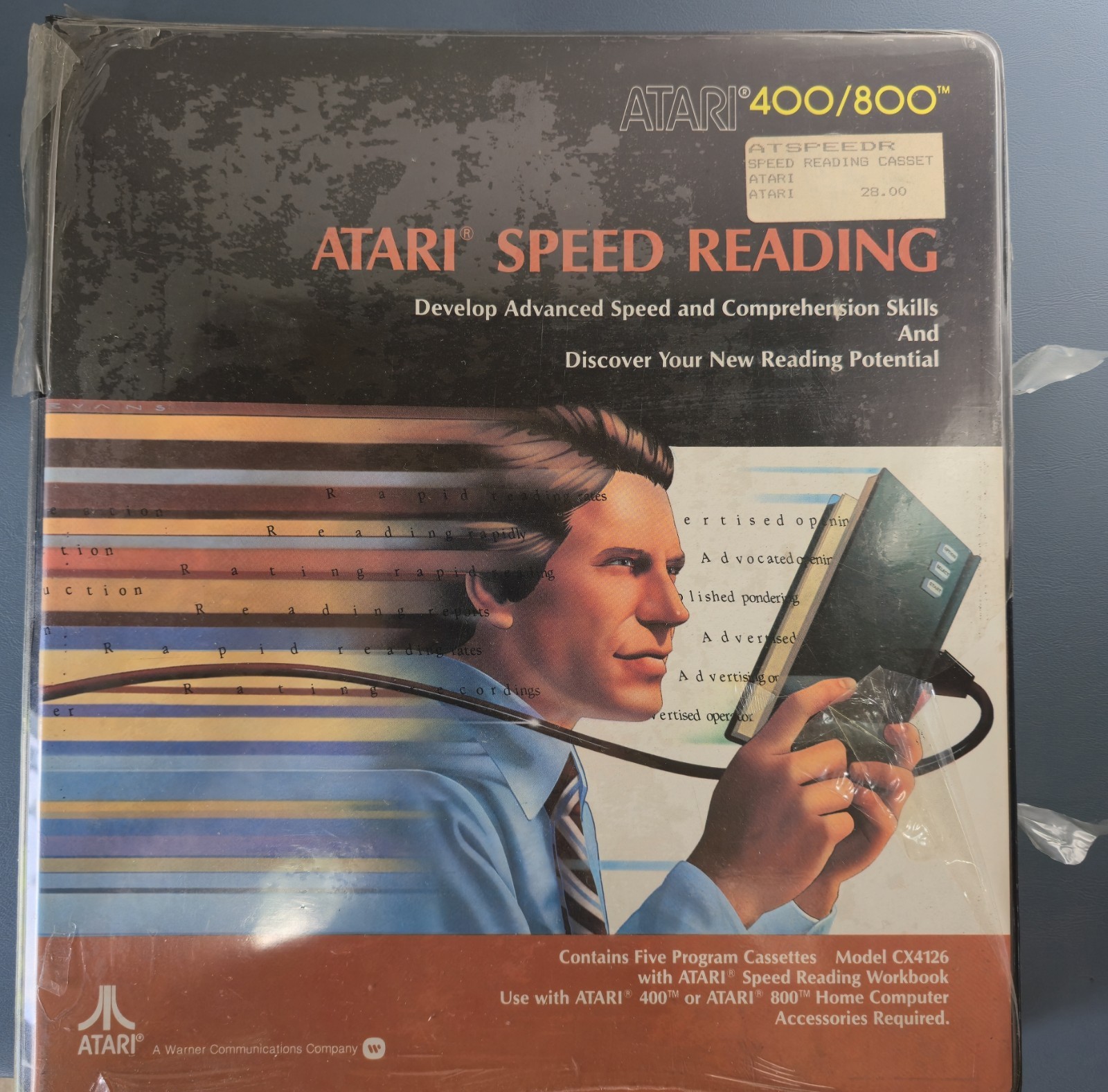 Vintage Atari Speed Reading  for Atari 400/800 (1981) New Old Stock Never Opened