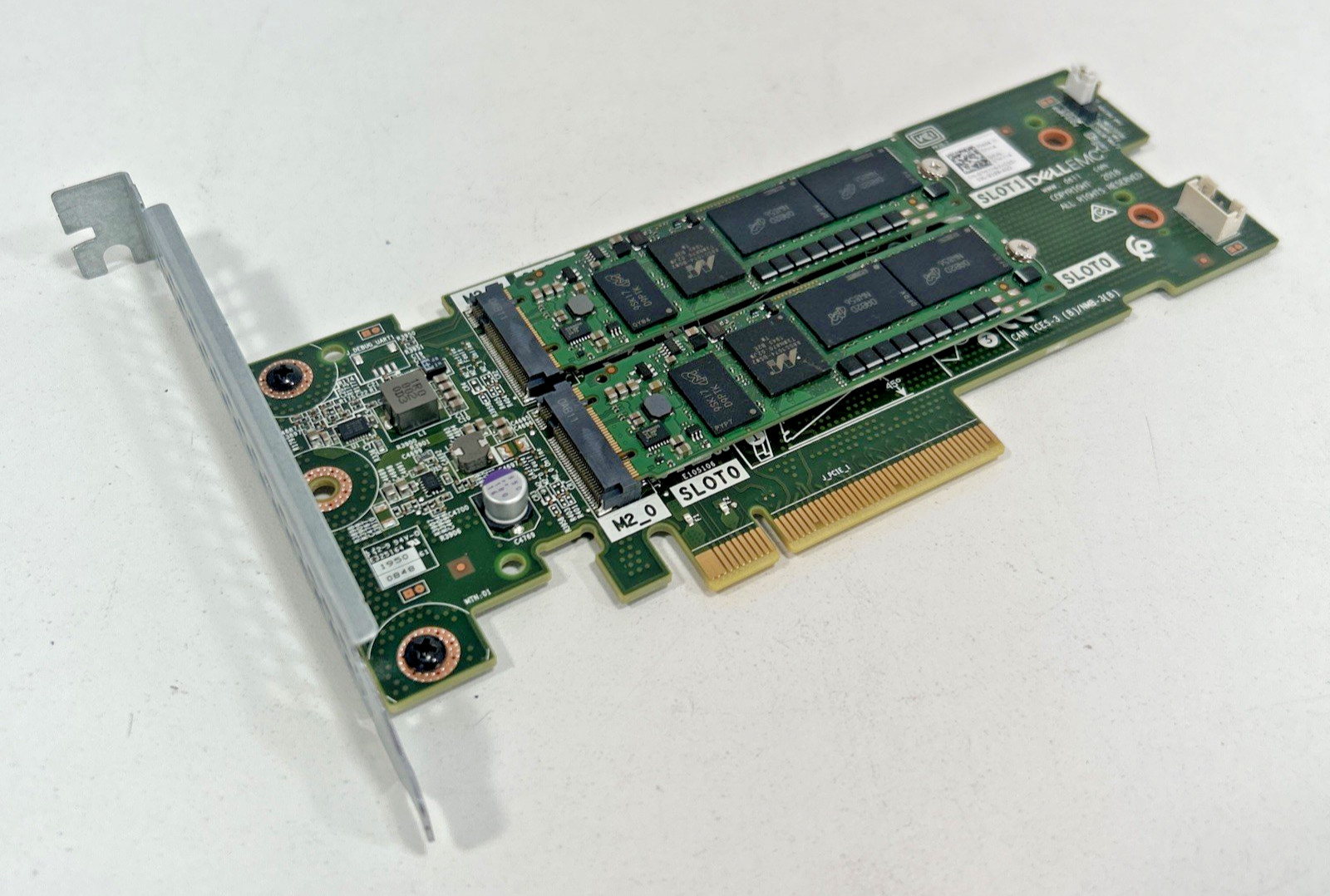 Dell BossS1 M2 2280 PCIe Storage Controller W2x240GB SSD DPN 07HYY4 0DMC G2U