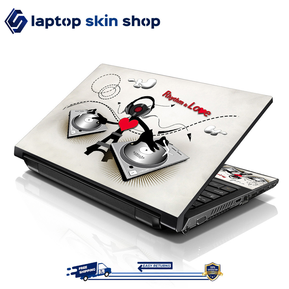 Laptop Skin Sticker Decal Cover for Notebook Macbook Asus Music Love 13-16 inch