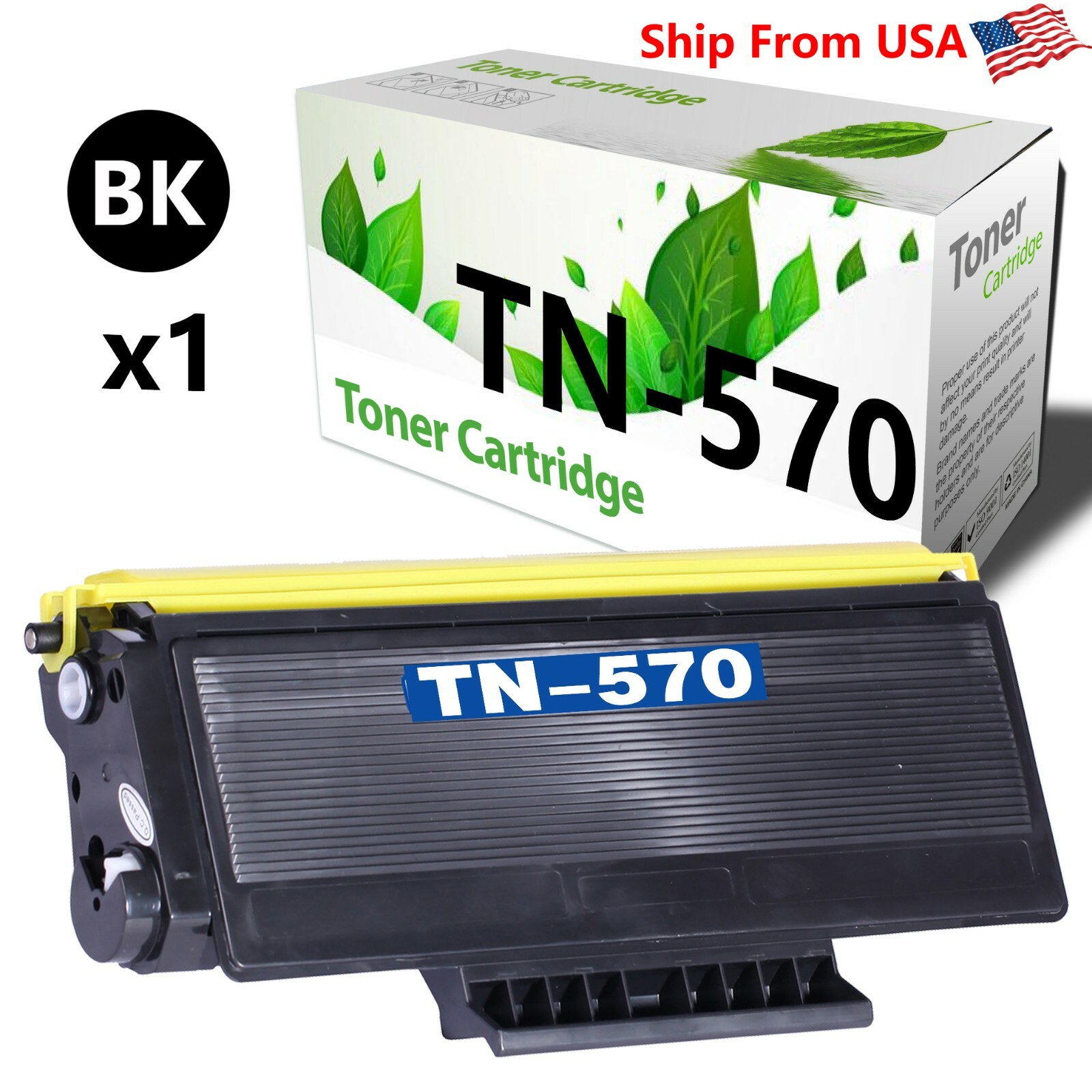 1-PacK TN570 TN-570 Toner Cartridge fit for BROTHER HL-5170D 5170DN