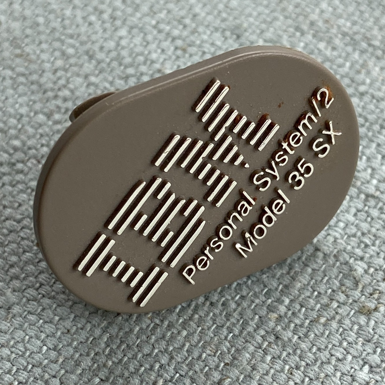 IBM Personal System/2 PS/2 Model 35 SX Logo Emblem Vintage Computer Electronics