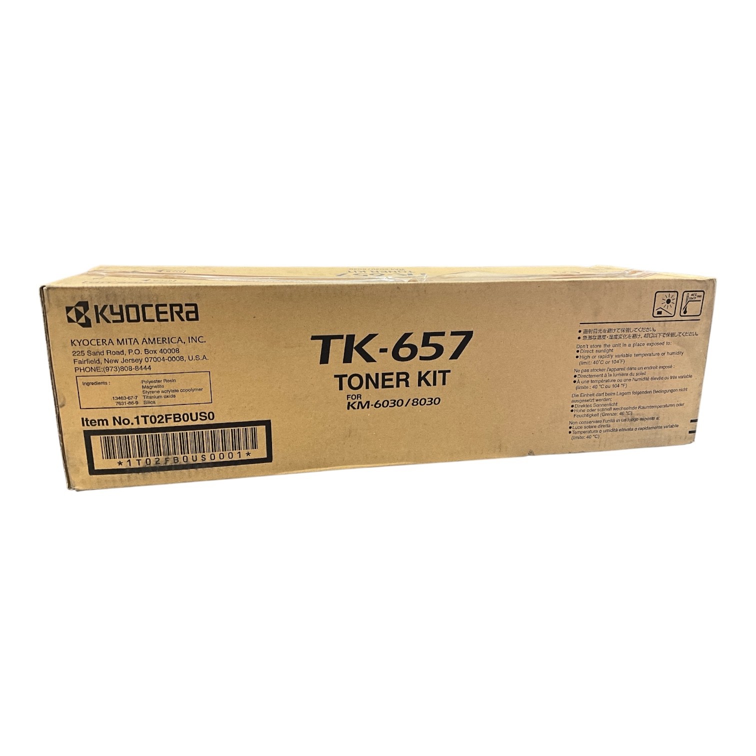 Genuine Kyocera TK-657 Black Toner 1T02FB0US0 KM-6030 KM-8030 OEM