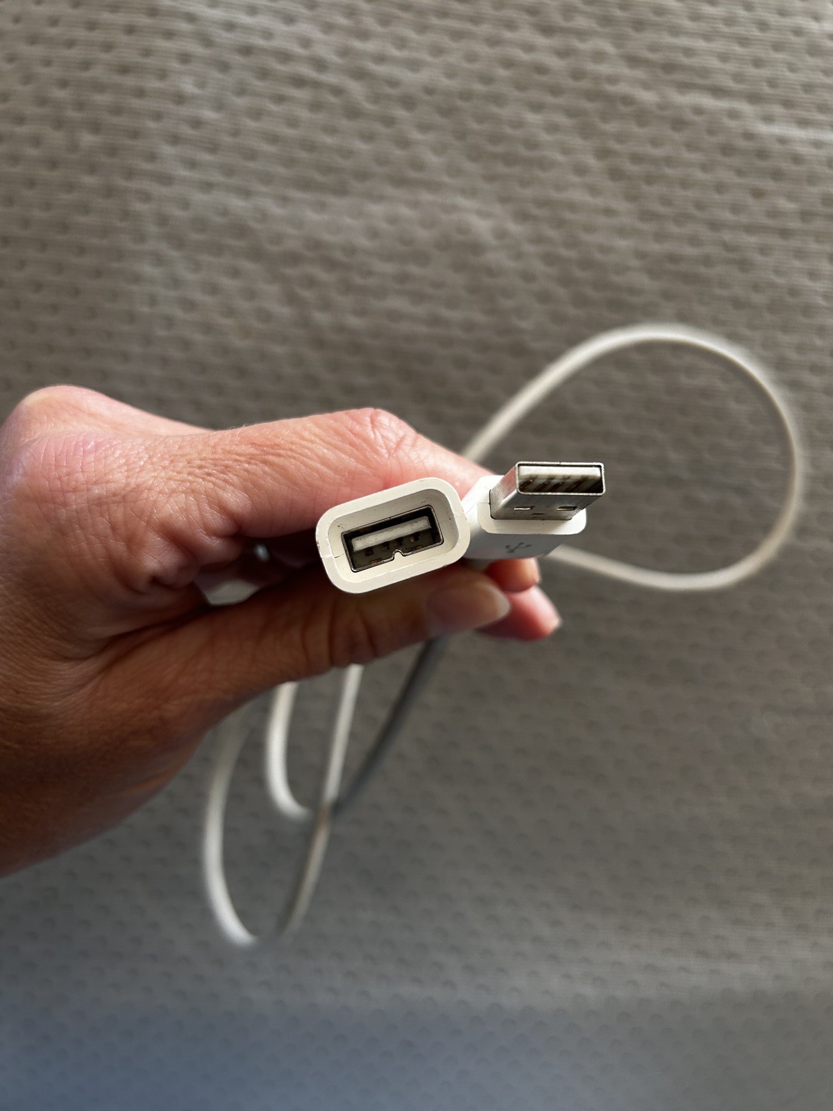 Genuine Apple USB Extension Cable White Notched A1153 Keyboard Extender OEM 
