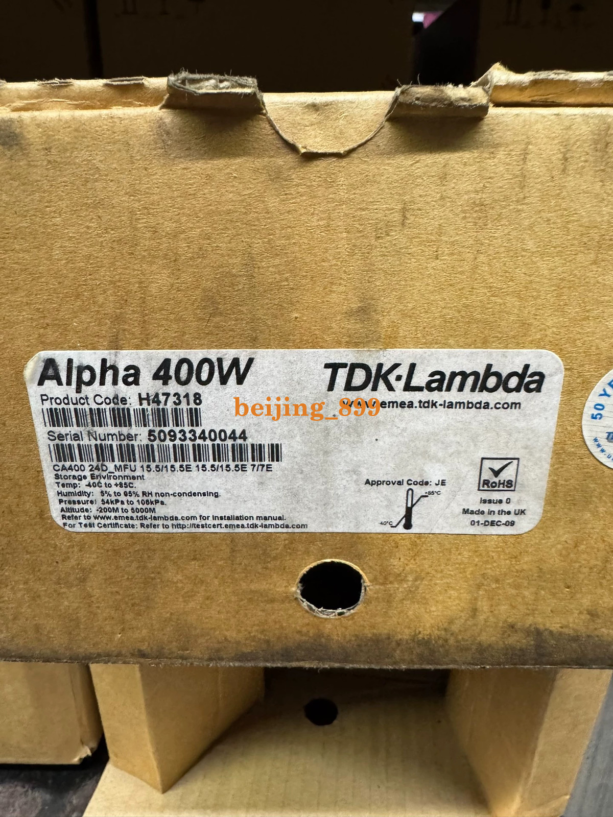 1PC NEW TDK Lambda Alpha 400W Industrial Power Supply H47318 Fast transportation