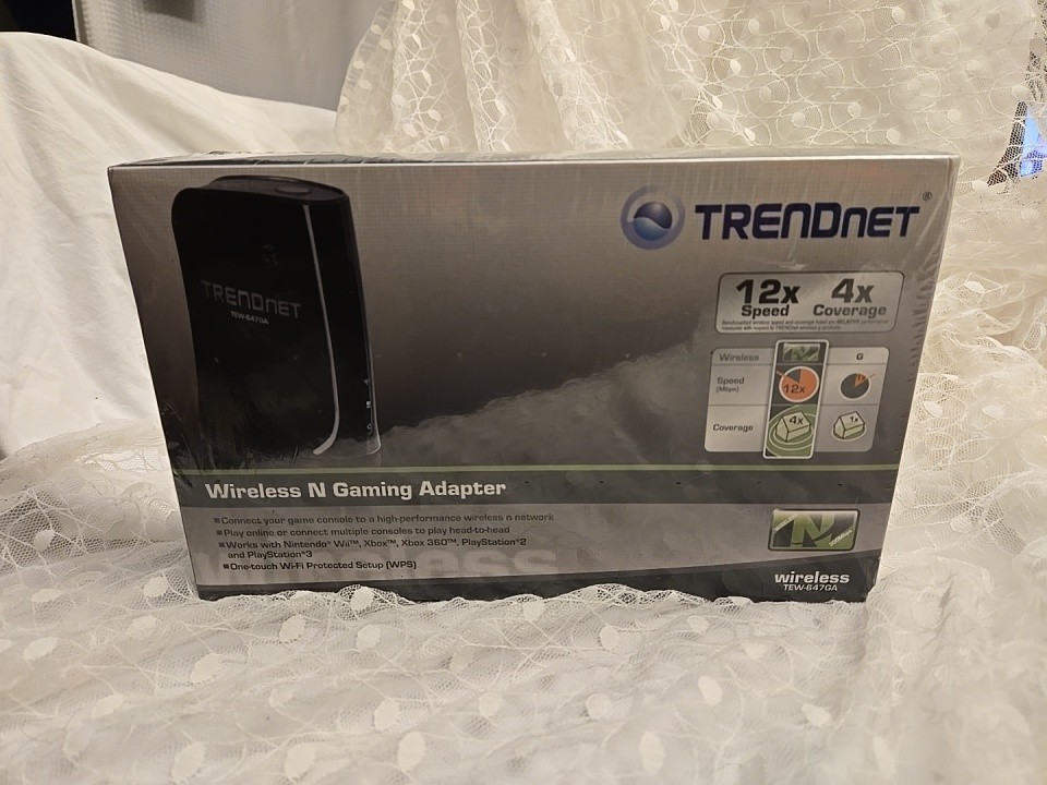 New In Box  Trendnet TEW-647GA Wireless N Gaming Adapter