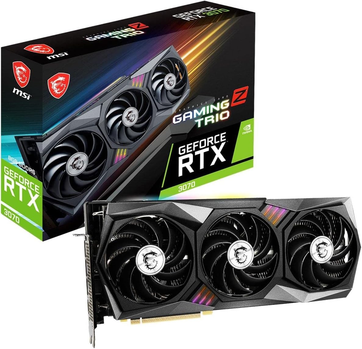 Factory Sealed - MSI GeForce RTX 3070 Gaming Z Trio 8GB (LHR) - Graphics card