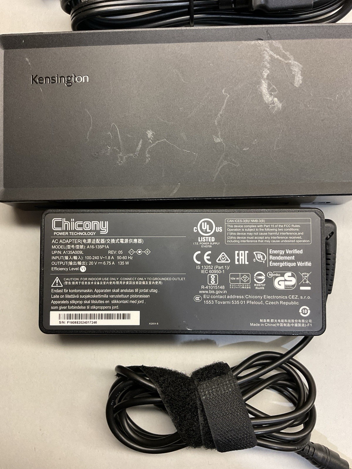 OEM  Kensington SD4900P USB-C & USB 3.0 Triple 4K Docking Station w/ Adapter