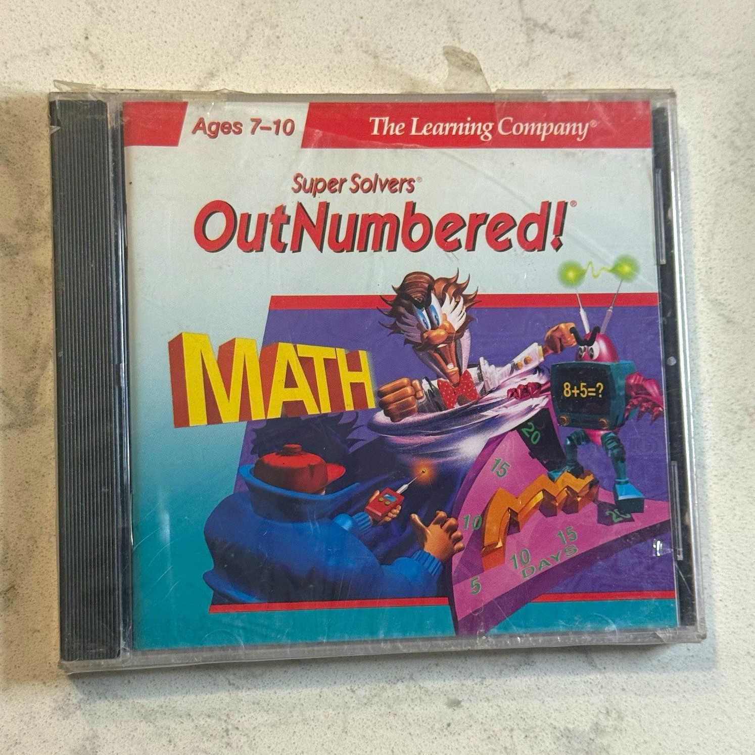 Super Solvers OutNumbered Math Educational PC CD-ROM Ages 7-10 NEW SEALED BX44