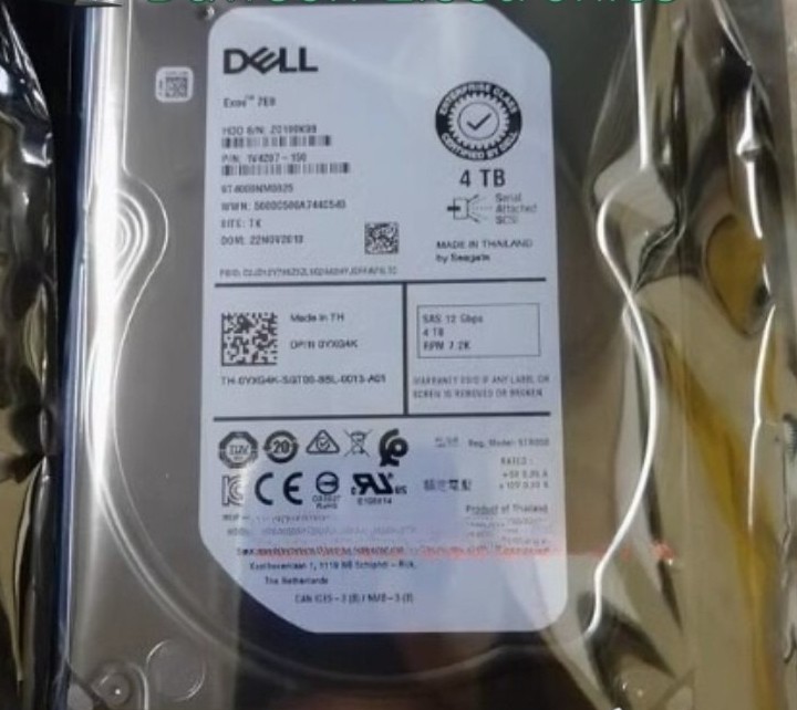 be suitable for DELL 0YXG4K 4TB 7.2K SAS 12Gb/s 3.5" 512e HDD 14/15/16G KIT