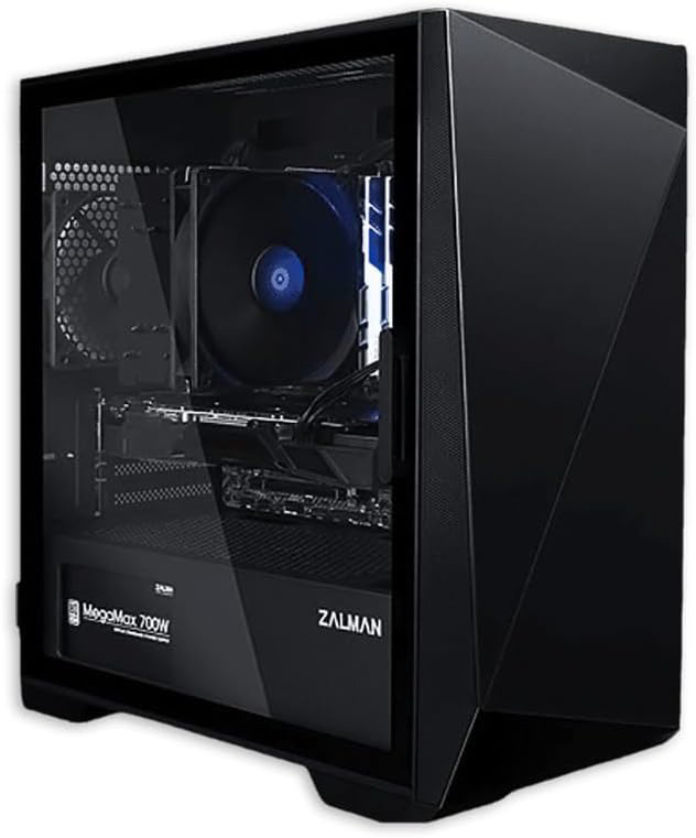 Zalman Z1 Iceberg mATX Gaming PC Case - 3 x 120mm Fans Preinstalled - Swing Door