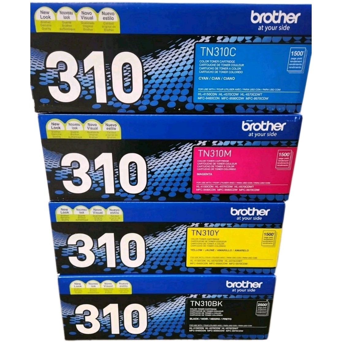 4-Pack GENUINE BROTHER OEM TN336BK TN331C TN331Y TN331M TONER SET - SEALED* 