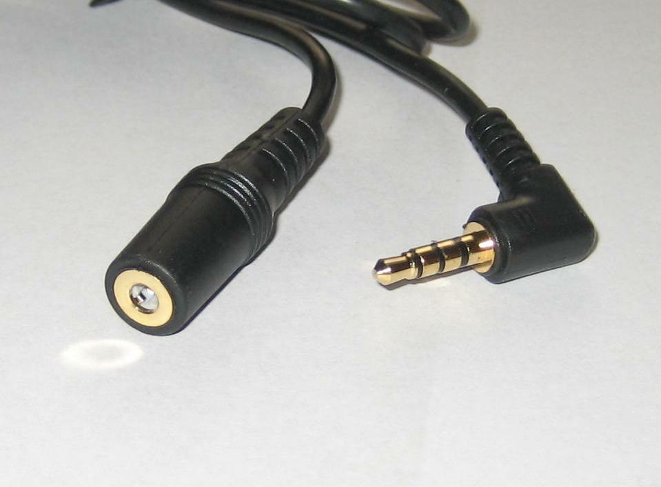 Aux Cord 3.5mm Headphone Extension 6ft/2M Male To Female 4 Pole Audio Auxiliary