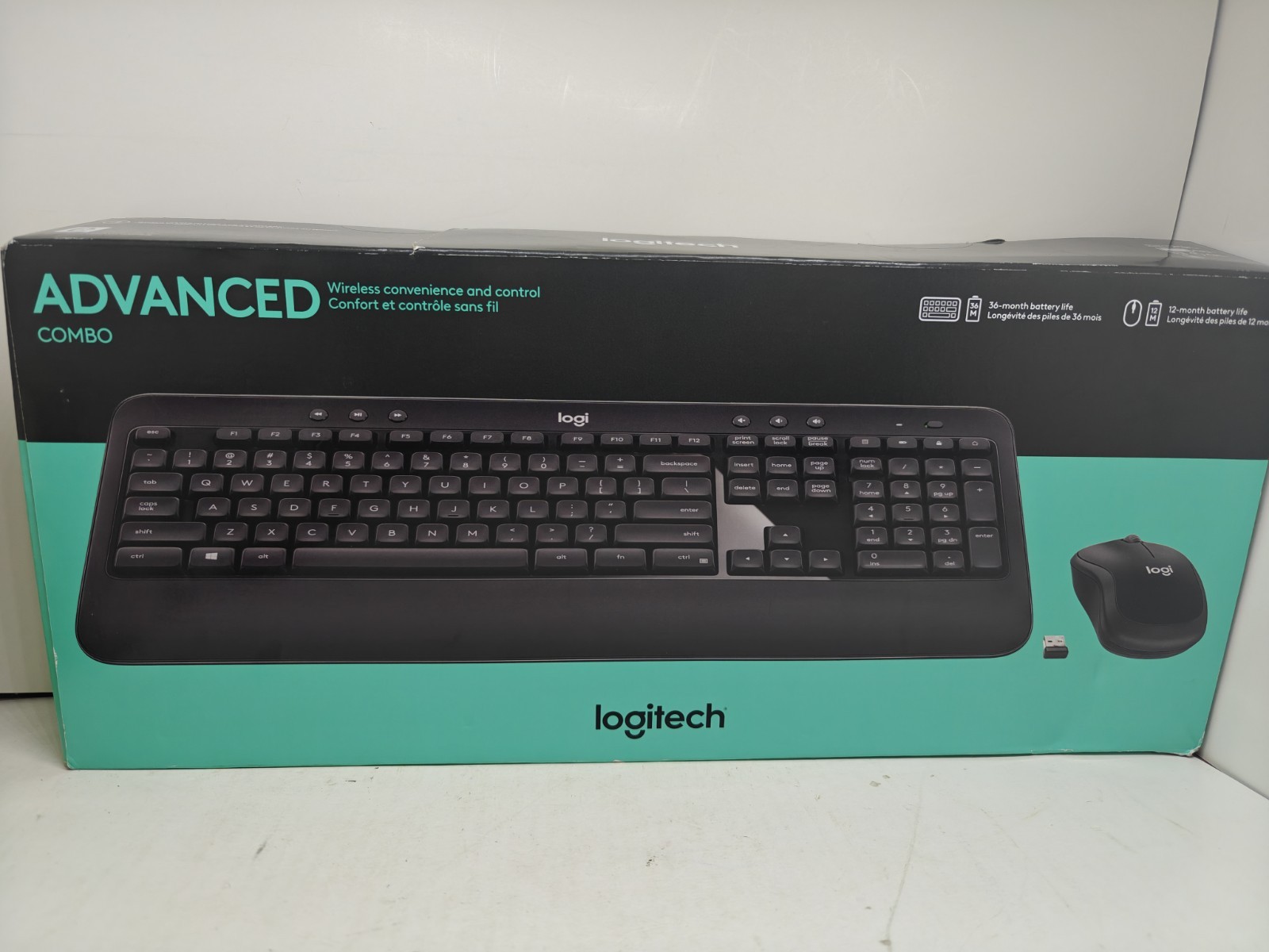Logitech MK540 Combo Advanced Wireless Keyboard & Mouse Combo USB Receiver Black